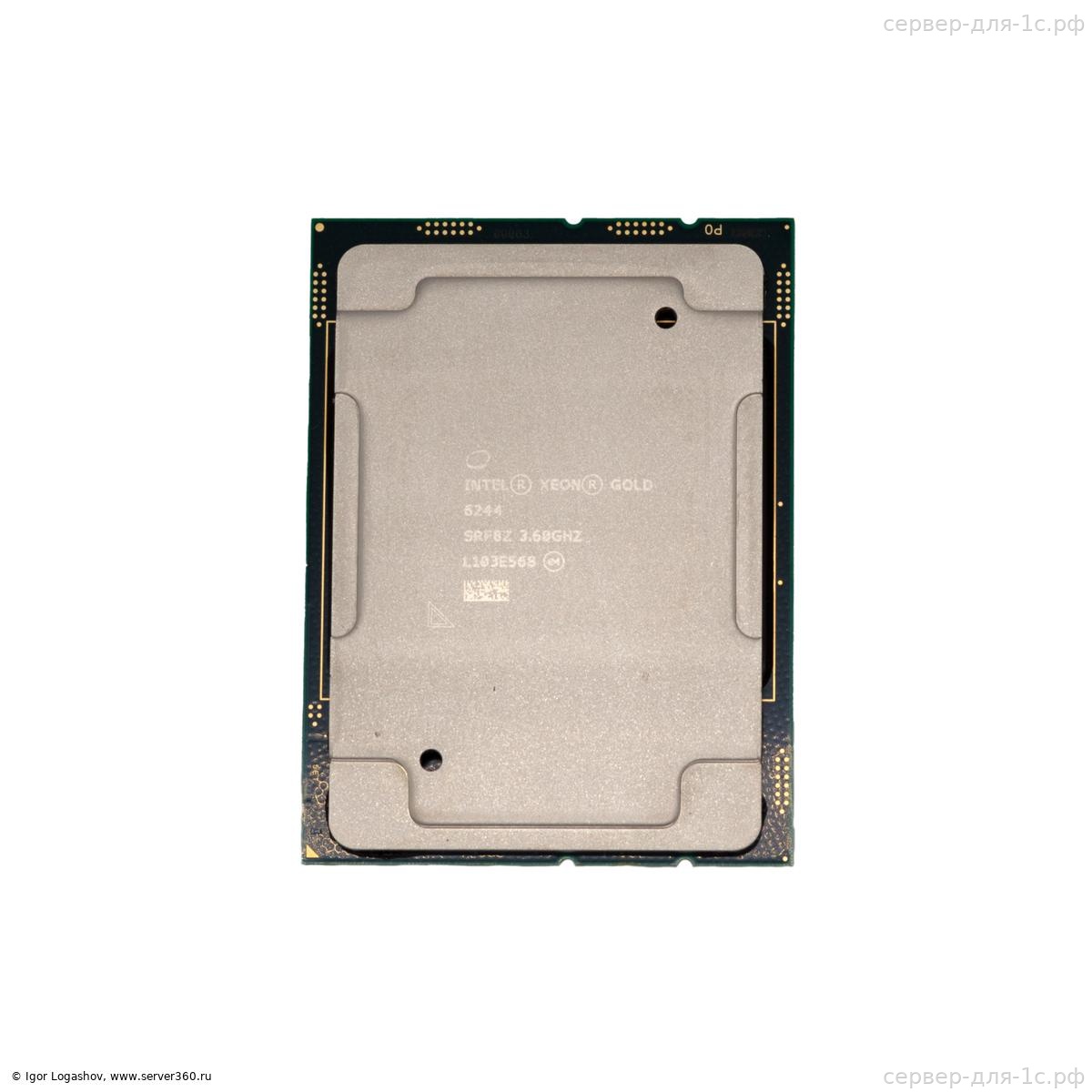 Intel Xeon Gold 6244 — лидер тестов для 1С с частотой 3.60 ГГц